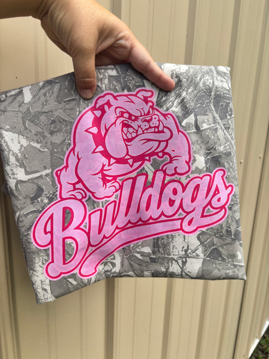 Camo bulldog tee