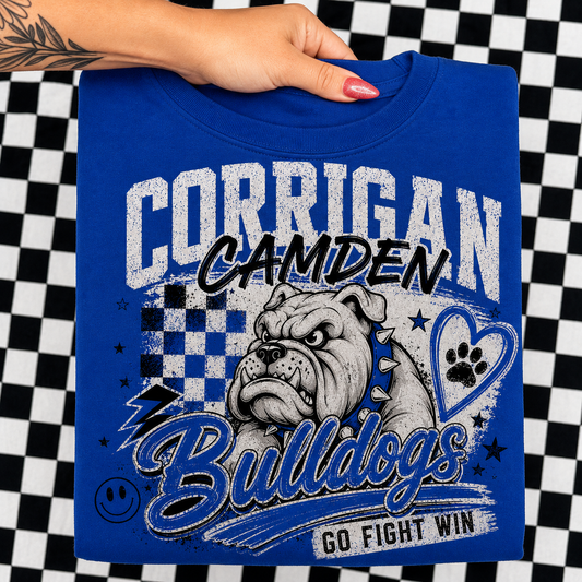 BULLDOG GO FIGHT WIN TEE