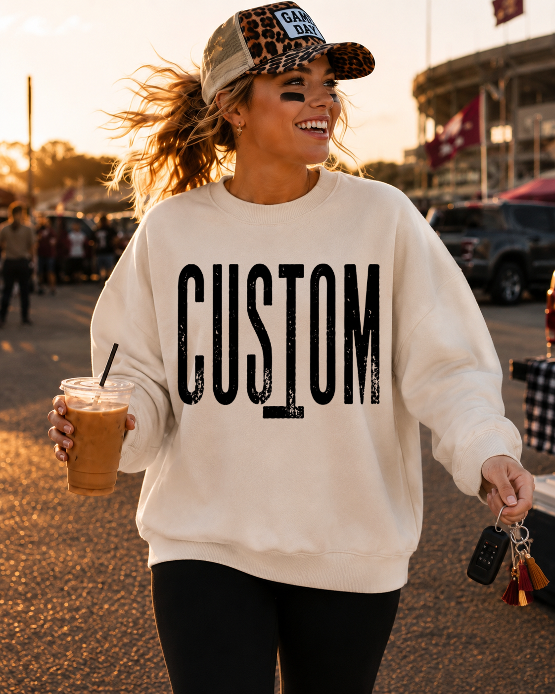 CUSTOM LETTERS SWEATSHIRT