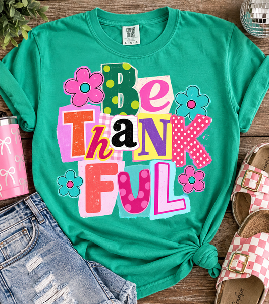 Be thankful comfort colors tee